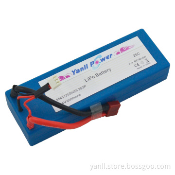 RC Car Battery Pack 2S2P 6000mAh 40C